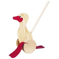 Goki Schiebetier Ente Mit WatschelfüßEn Holzspielzeug Kleinkindspielzeug