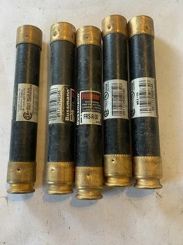 Lot of 5 Fusetron FRS-R-30 Dual Element Time Delay Fuse 30A 600V R-180