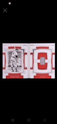 2020 Panini National Treasures Legendary Materials Booklet #2 Ted Williams Game