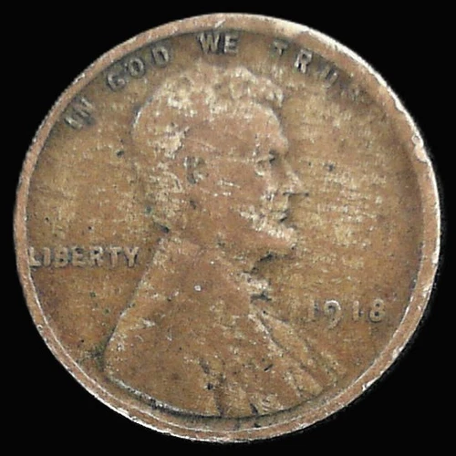 1918-P Lincoln Wheat Cent BN