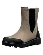 Bogs Outdoor Boots Womens Holly Tall Chelsea Leather 8.5 M Taupe 72838