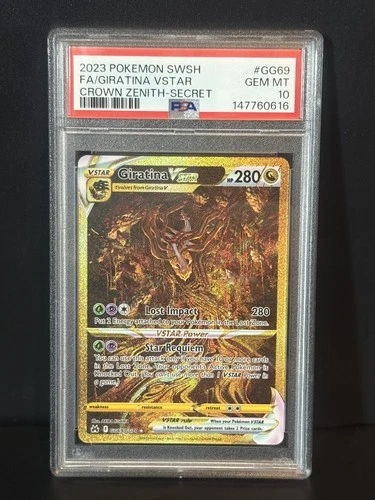 Pokémon Giratina VSTAR TCG Crown Zenith GG69/GG70 PSA 10 Gem Mint