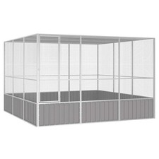 Image of Bird Cage Grey 302.5x324.5x211.5 cm Galvanised Steel