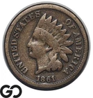 1861 Indian Head Cent Penny