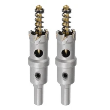 20.5mm Carbide Hole Cutter Hole Saw for Stainless Steel with Center Drill 2pcs