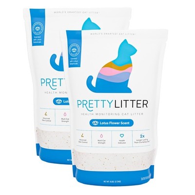 2 PACKPrettylitter Health Monitoring Cat Litter ( Non Clumping) | Lightweigh