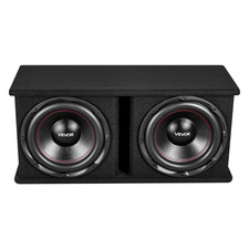 12" Dual Car Audio Subwoofer Amp Package, 1200W RMS, 2400W Peak Power, with Lo