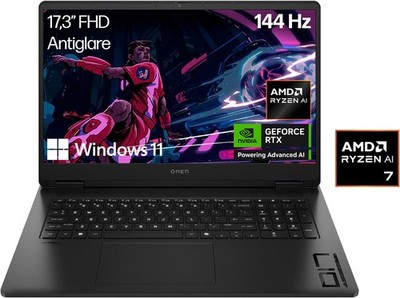 HP OMEN 17-db1075ng 17,3Zoll Gaming-Notebook 1TB SSD 32GB RAM RTX5070 B-WARE