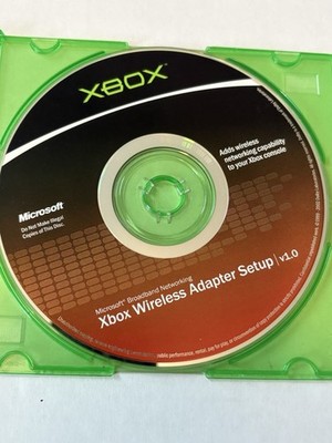 Xbox Wireless Adapter Setup v1.0 Disc Microsoft Broadband Networking 2002