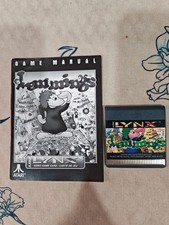 Very Rare Atari LYNX Lemmings + Manual / Booklet Both Original