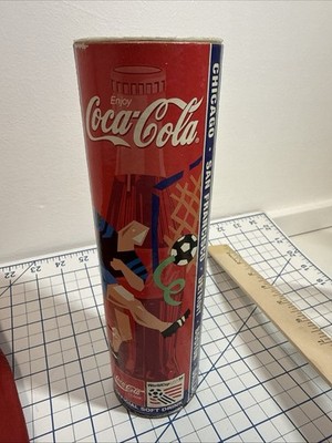 1994 World Cup Soccer Coca Cola bottle w/coke coin bank - bottle
