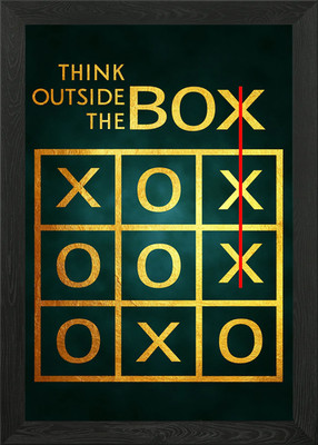 11 Think Outside the Box Gerahmtes Wandbild Poster Leinwanddruck Bild