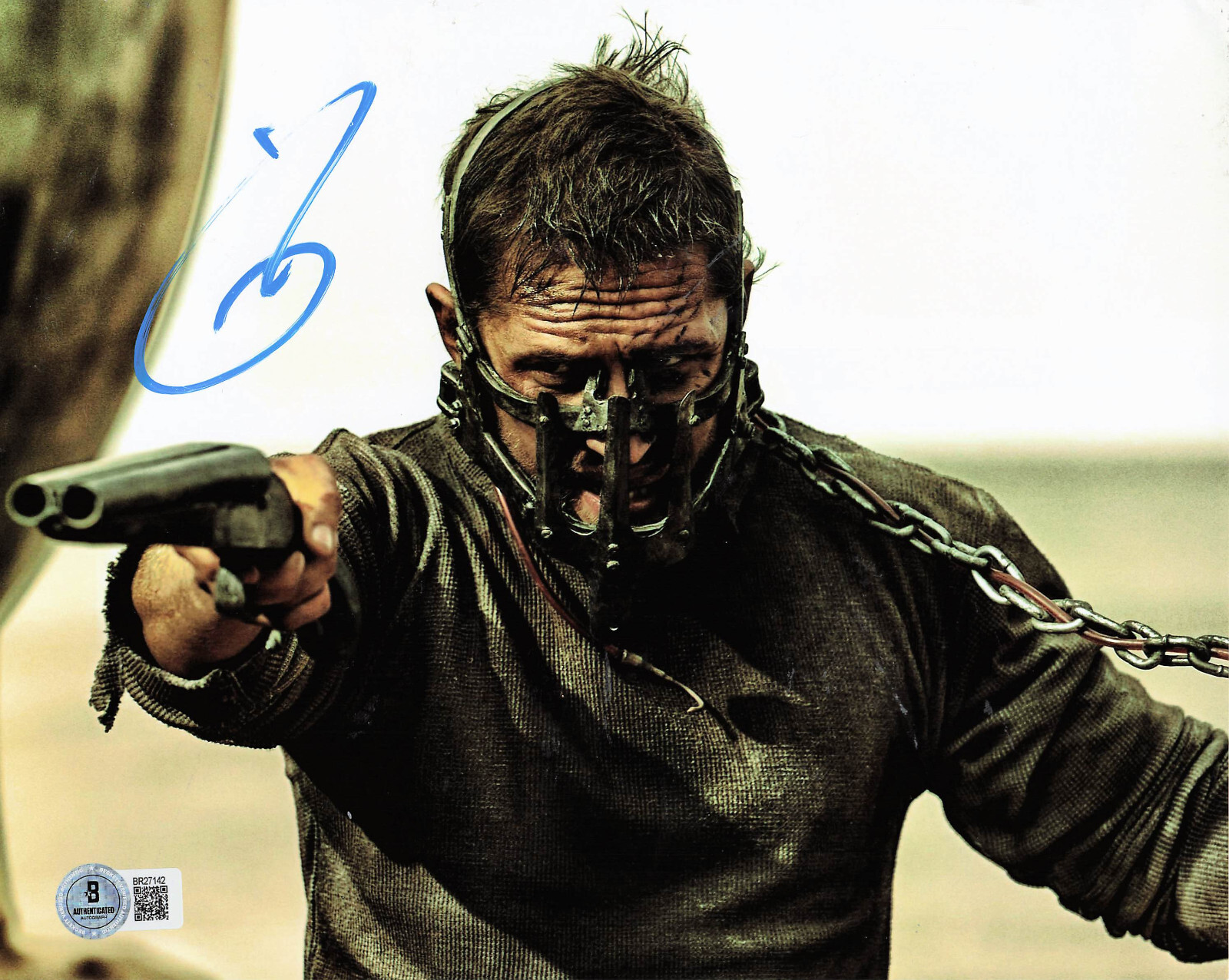 Tom Hardy Autographed Signed Mad Max Fury Road 8x10 Photo Beckett BAS 