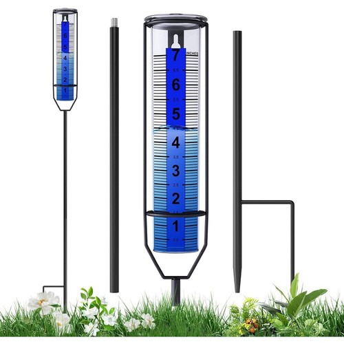 Rain Gauge, Freeze Proof Rain Gauge Outdoor Best Rated, Large Clear Numbers