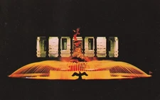 Centennial Fountain Illuminated Victoria British Columbia Canada Chrome Postcard