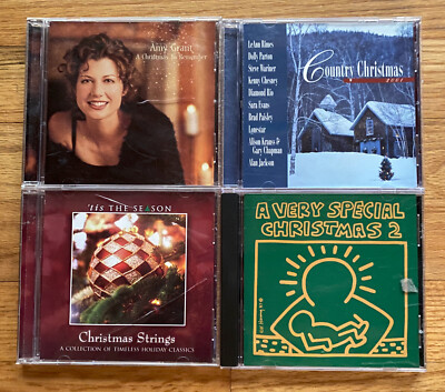 Lot of Four CDs - Christmas - Amy Grant; Country; Strings; Very Special Xmas 2