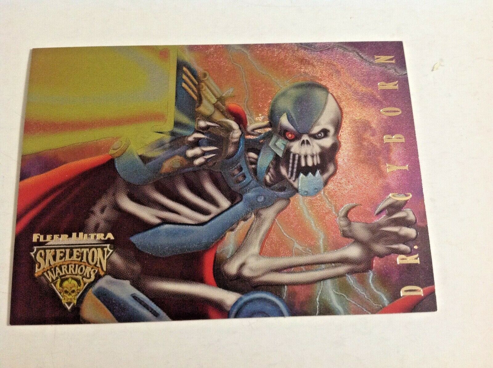 1995 Fleer Ultra Skeleton Warriors Dr. Cyborn 6 Power Blast INSERT