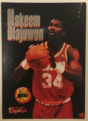 1990er Bravo Sport Sammelkarte Hakeem Olajuwon Basketball Houston Rockets