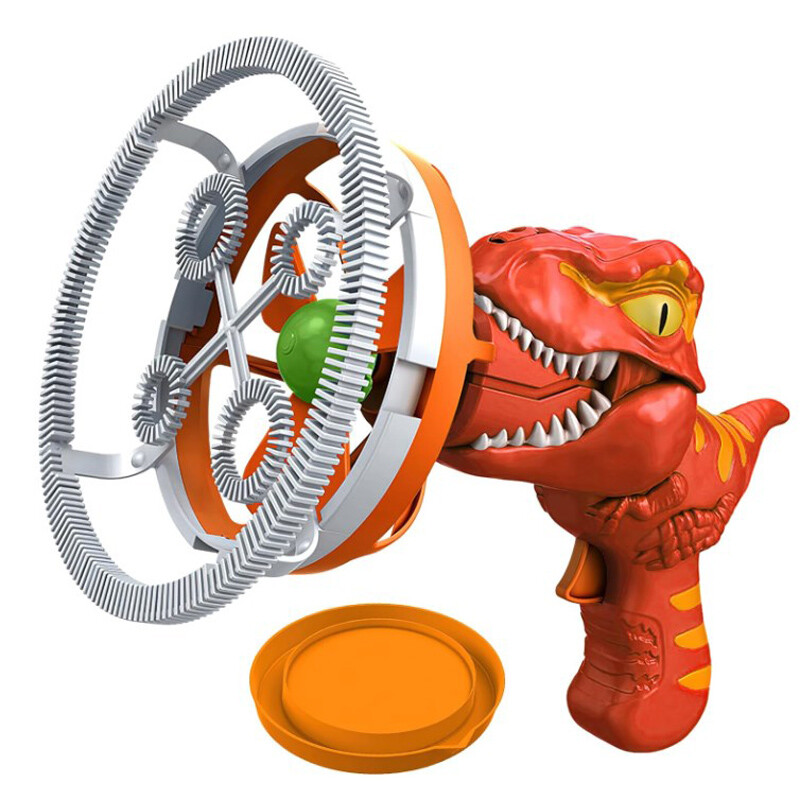 Electric Children's Fan Dinosaur Bubble Machine,Fun Big Bubble Wand