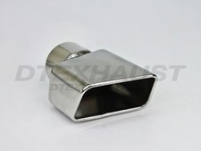 Pair Left Right Dt-25155 Single Wall Square Roll Exhaust Tip 2.25 Inlet 7.5l Pair Left Right Dt-25155 Single Wall Square Roll Exhaust Tip 2.25 Inlet 7.5l