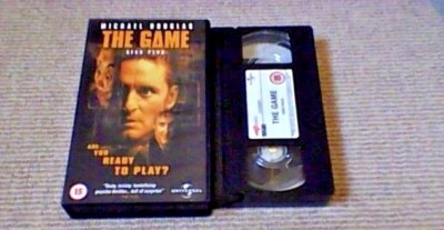 THE GAME UNIVERSAL UK PAL VHS VIDEO 2001 Michael Douglas Sean Penn David Fincher