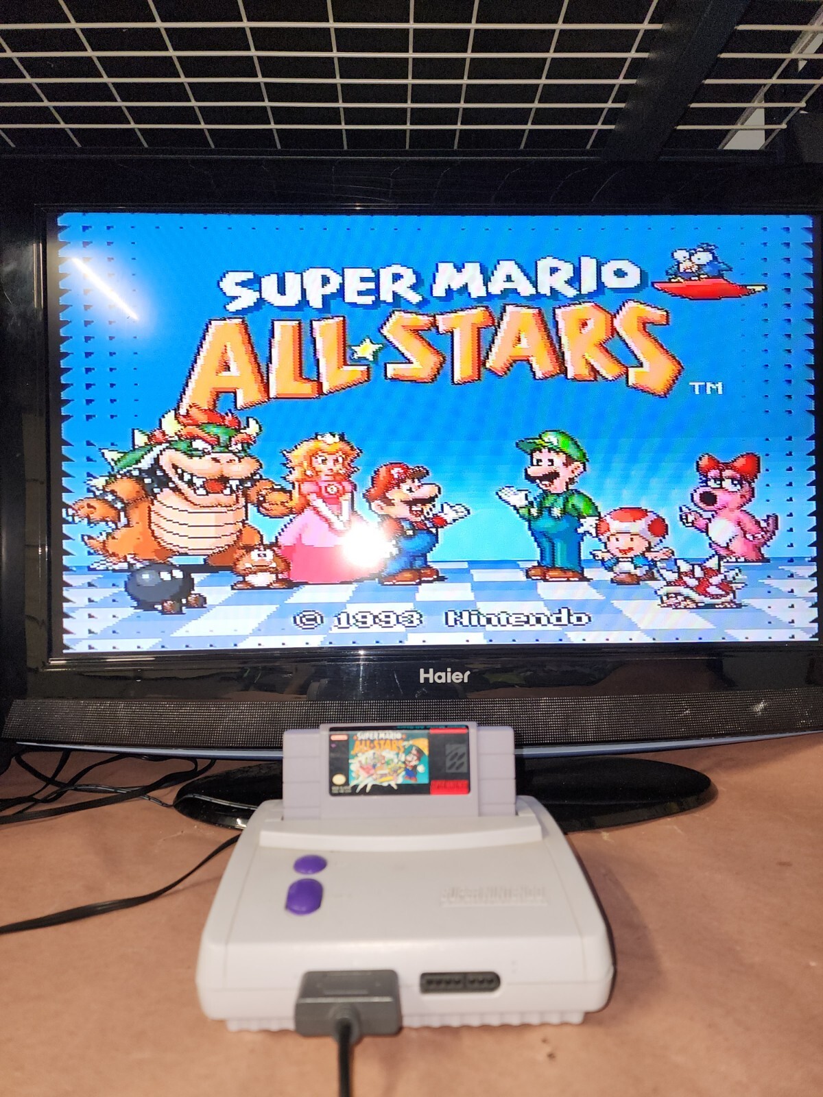 Tested Authentic Working Super Mario All-Stars SNES Game