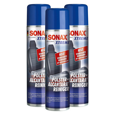 SONAX 3x 400 ml XTREME Polster-& Alcantarareiniger Reiniger Geruchsvernichter