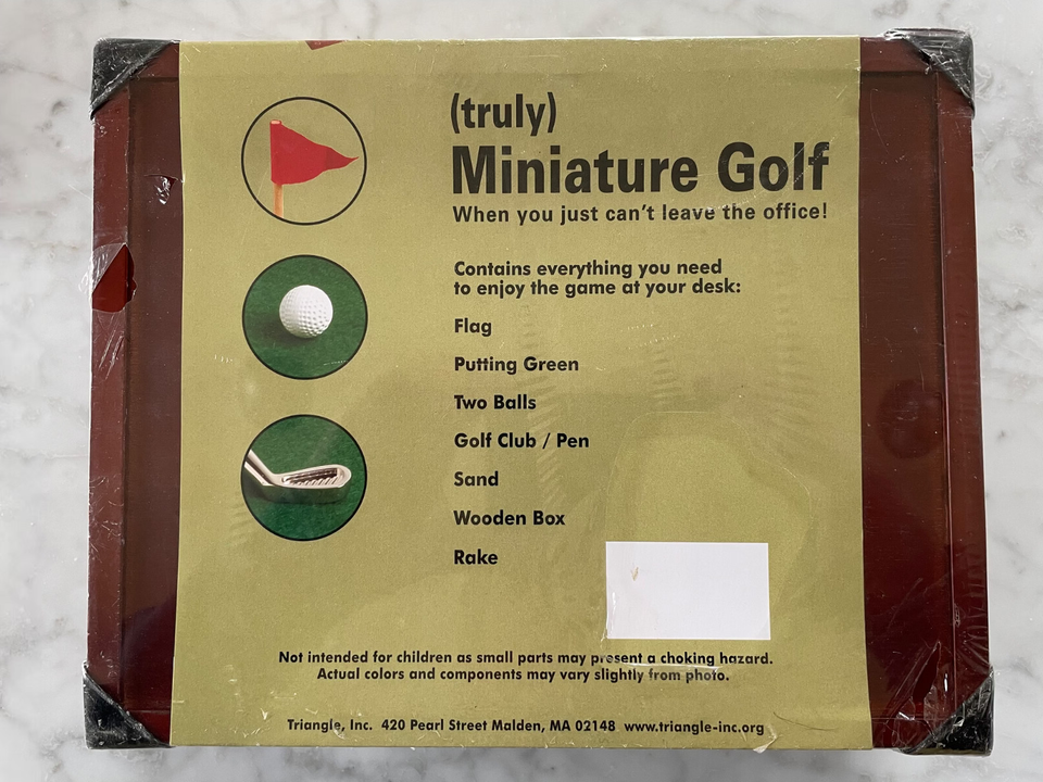 Triangle (truly) Miniature Golf ~ Brand New Sealed | eBay