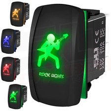 12v Onoff Toggle Rocker Switch Rock Lights Guitar Dude Boat Utv Rzr Maverick