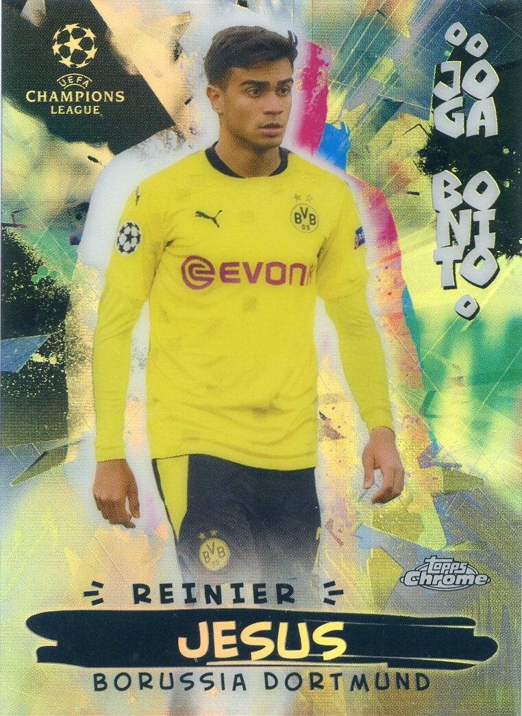 2020-21 Topps Chrome UEFA REINIER JESUS JOGA BONITO Refractor DORTMUND BVB