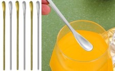 6 x Bar Spoons Teaspoons Long Cocktail Stirrer 304 Stainless Steel mixing drinks