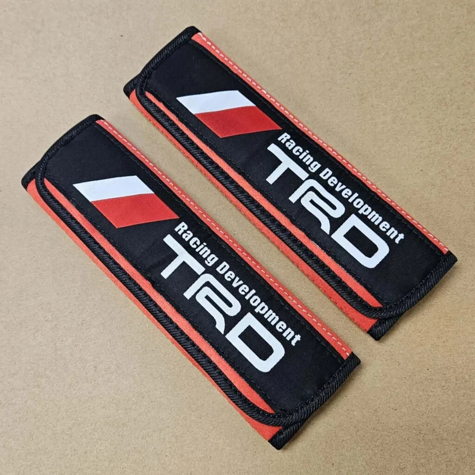 JDM ROJO CARRERAS CINTURÓN DE SEGURIDAD DRIFT HOMBRO COMODIDAD ALMOHADILLA CUBIERTA Foto 4 de 4