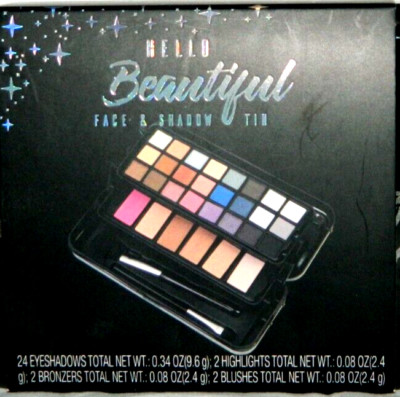 ''Hello Beautiful'' Face & Eye Shadow Tin By Markwins Beauty Collections