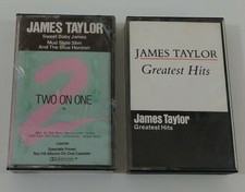 James Taylor Greatest Hits - Two On One Cassette Tape Bundle