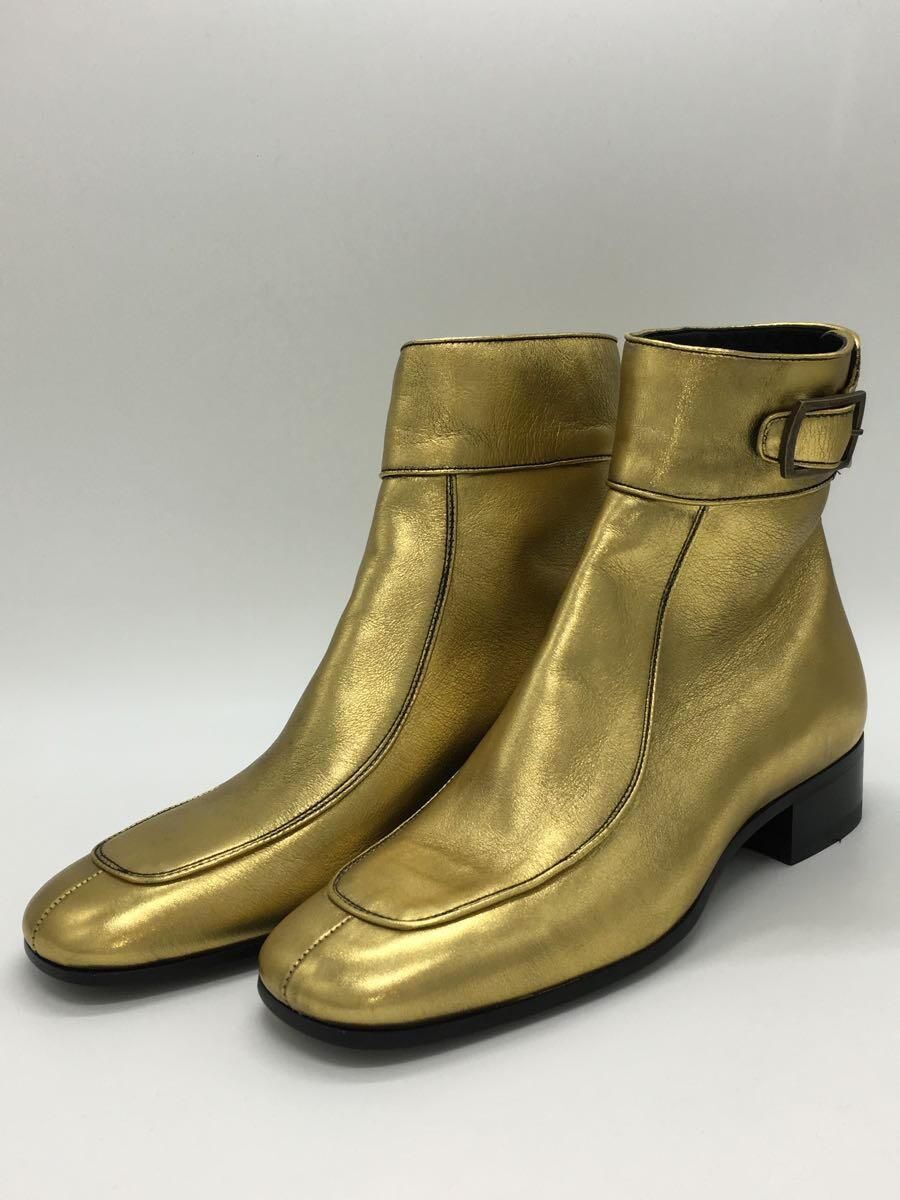 STIVALI CORTI SAINT LAURENT 39 5 oro usati