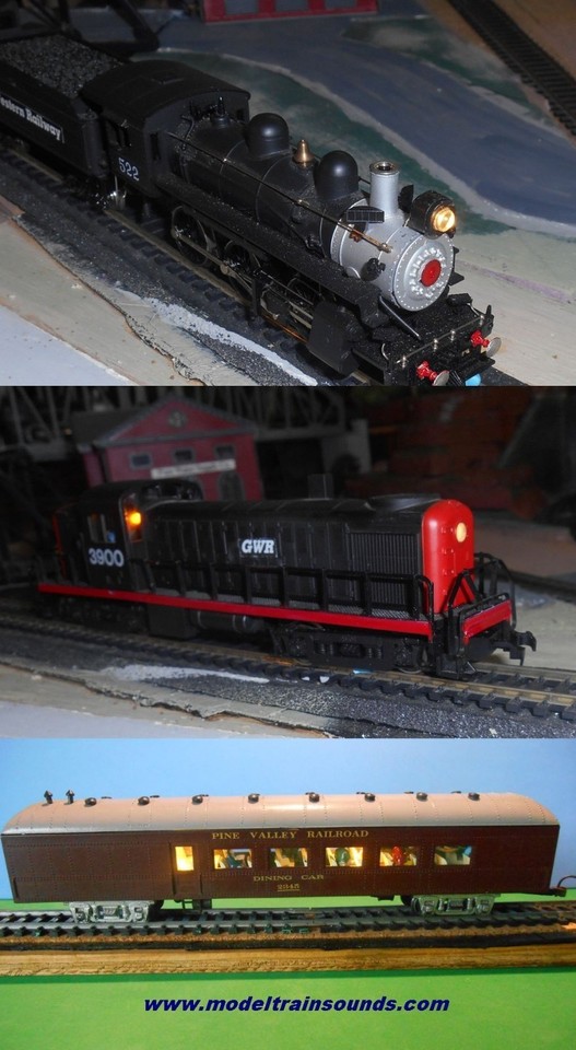 Complete HO Passenger car lighting system kit with Electric Pickup