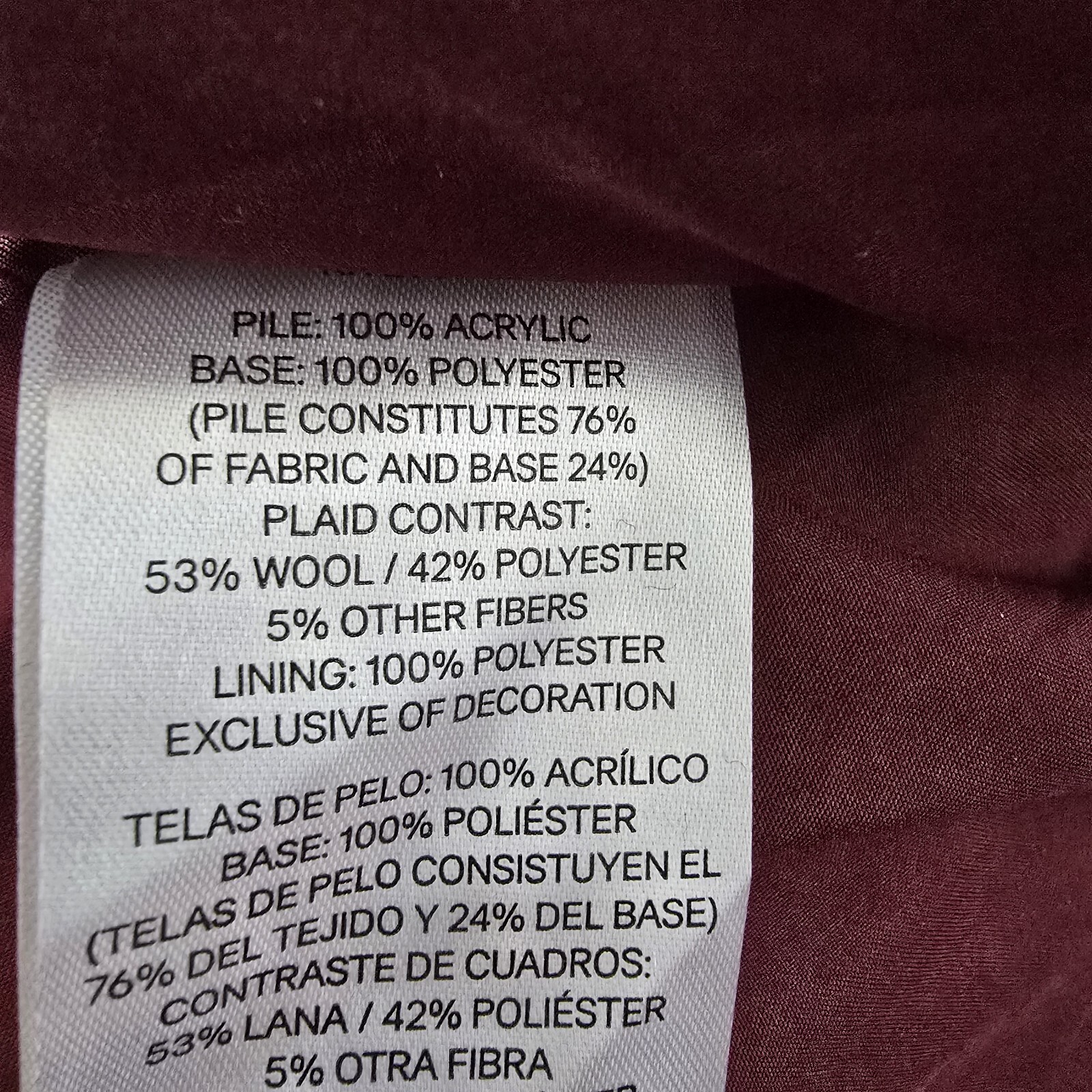 Pendleton Wms M Burgundy Bumpy Texture Acrylic Wa… - image 10