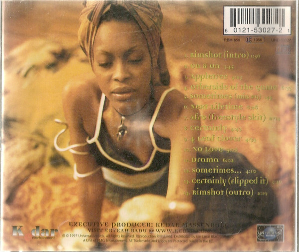 Soul CD Erykah Badu Baduizm CD, Album, Unofficial 1997 RnB