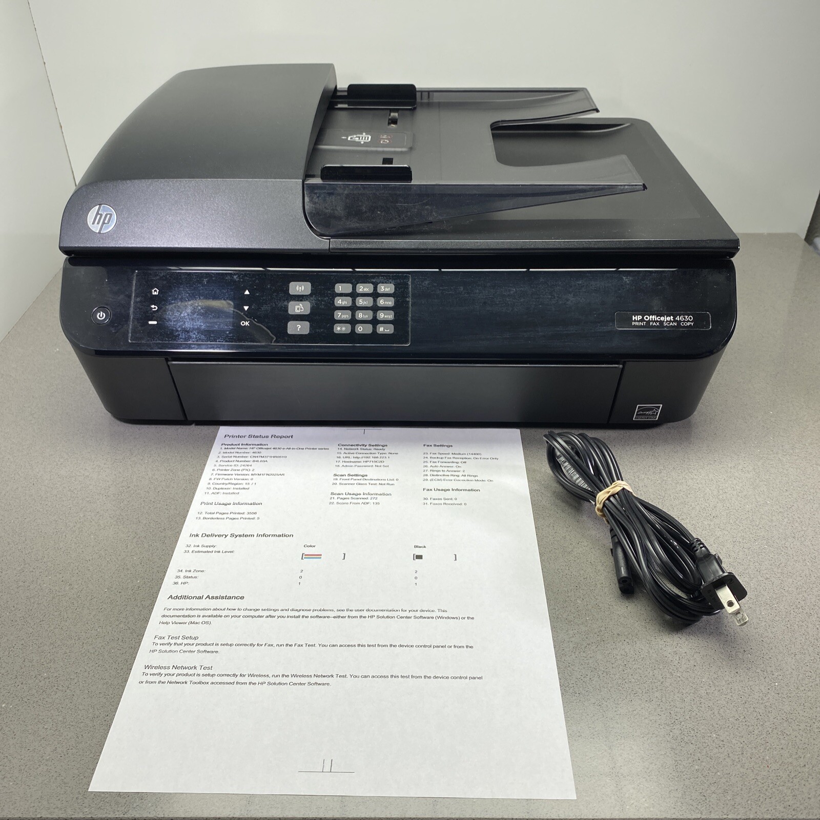 HP OfficeJet 4630 Print Fax Scan Copy No INK eBay