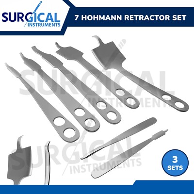 3 sets of 7 Hohmann Retractor Set Surgical Orthopedic Instruments ...