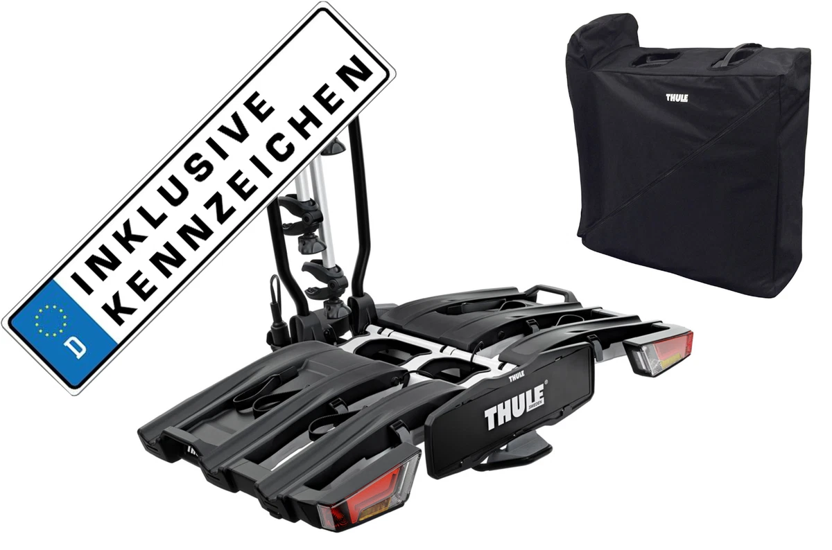 Thule rear carrier clutch carrier EasyFold XT3 934 3 wheels + bag + license  plat