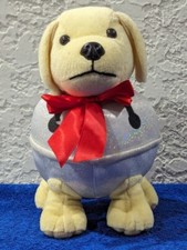 Raising Canes Plush 2019 Jingle Bell Cane Puppy Dog Stuffed Christmas Toy 8"