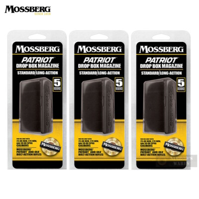 Mossberg PATRIOT 4x4 25-06 270 30-06 5-Round MAGAZINE 3-PACK LA 95033 FAST SHIP
