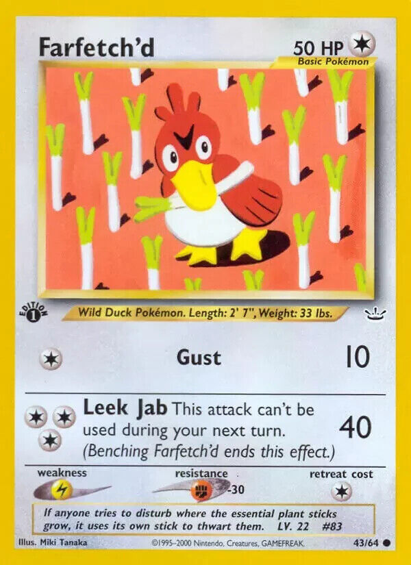 Pokemon TCG Common Galarian Farfetch'd 94/192 S&S Rebel Clash Mint/NM  Condition