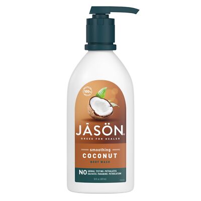 JASON Smoothing Coconut Body Wash 30 Fl Oz Cleanser with Vitamin E and Shea B...