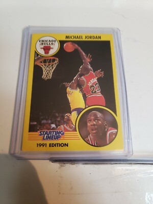 RARE Kenner 1991 Starting Lineup Michael Jordan Yellow Chicago