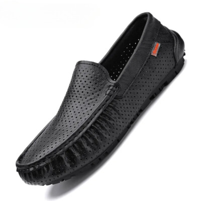 Genuine Leather Men's Casual Shoes Loafers Moccasins Breathable Driving Shoes
