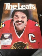 Terry Ruskowski Cover Program Toronto Maple Leafs vs Chicago Black Hawks 1980
