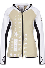 Sportalm Amanda Women's Hooded Full Zip Top - Sand - Uk 10/d 36/us 6 - Bnwt