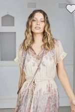 Zimmermann Lucky Flutter Braid Midi Dress Size 0 BNWT